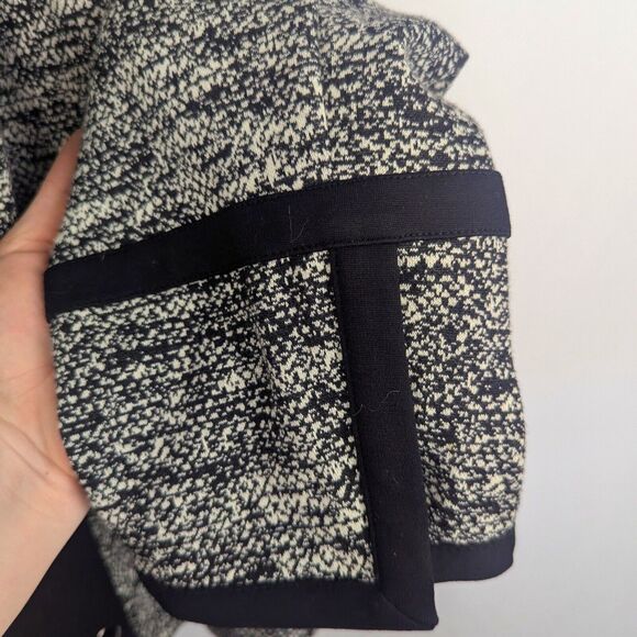 Calvin Klein Plus 20W Tweed Blazer Open Front Black White Business Casual NWT - Picture 7 of 10